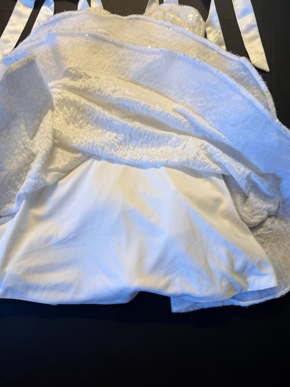Sequin Corset Flared Unique Wedding Dress - Picture 7 of 10